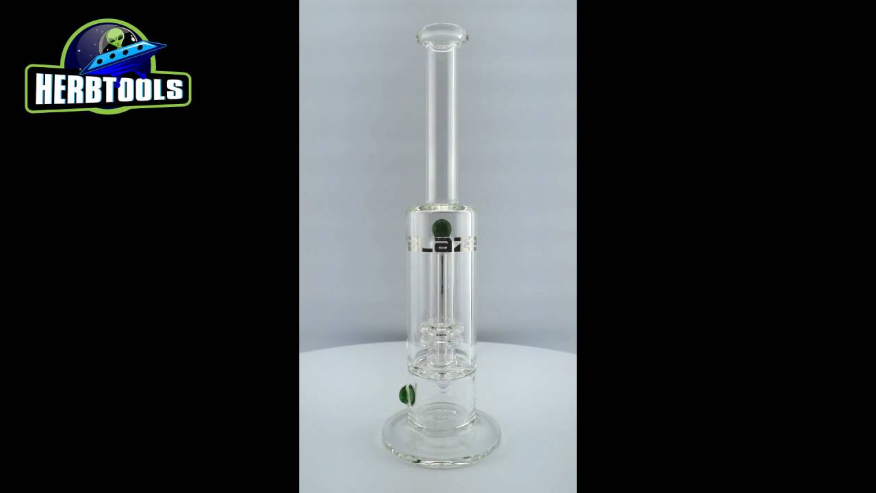 BLAZE GLASS SHOWER PERCOLATOR OIL BONG [HD] [HERBTOOLS]