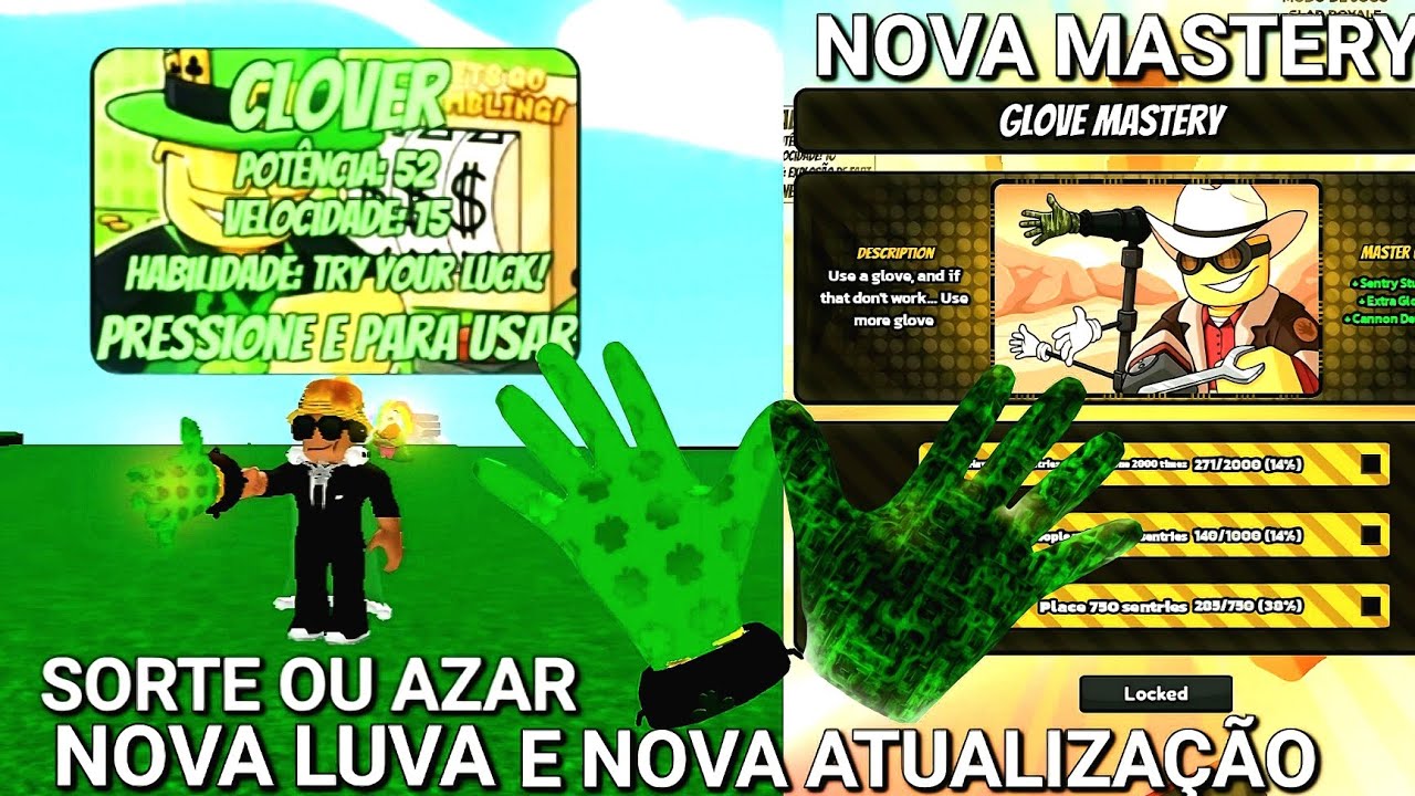 NOVA LUVA + SHOWCASE + NOVA MASTERY + ATUALIZAÇÃO no SLAP BATTLES...