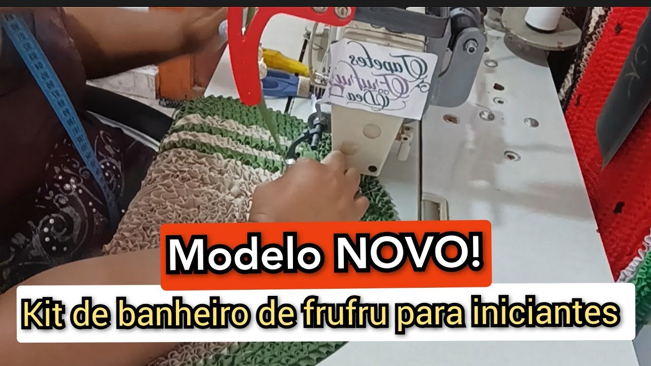 Como fazer conjunto de banheiro de frufru modelo f&aacute;cil para iniciantes 🌟