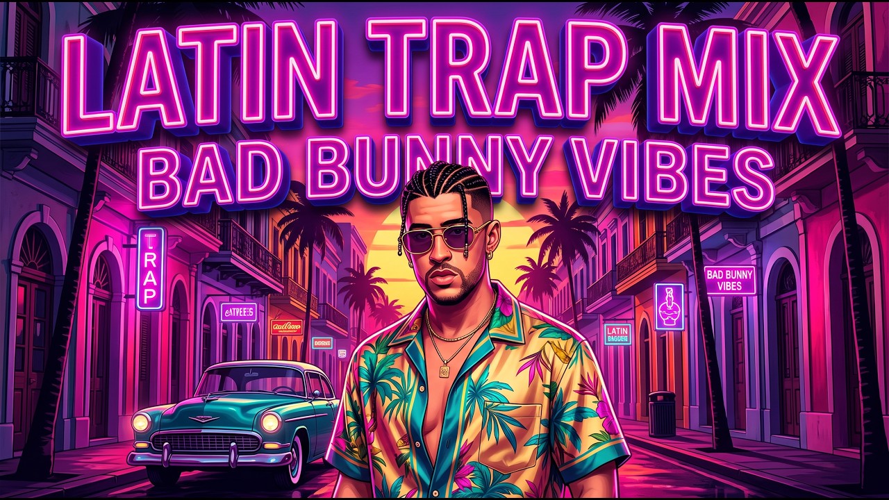 Bad Bunny Vibes 🌙 Melancholic Latin Trap & Slow Reggaeton Night Drive Music