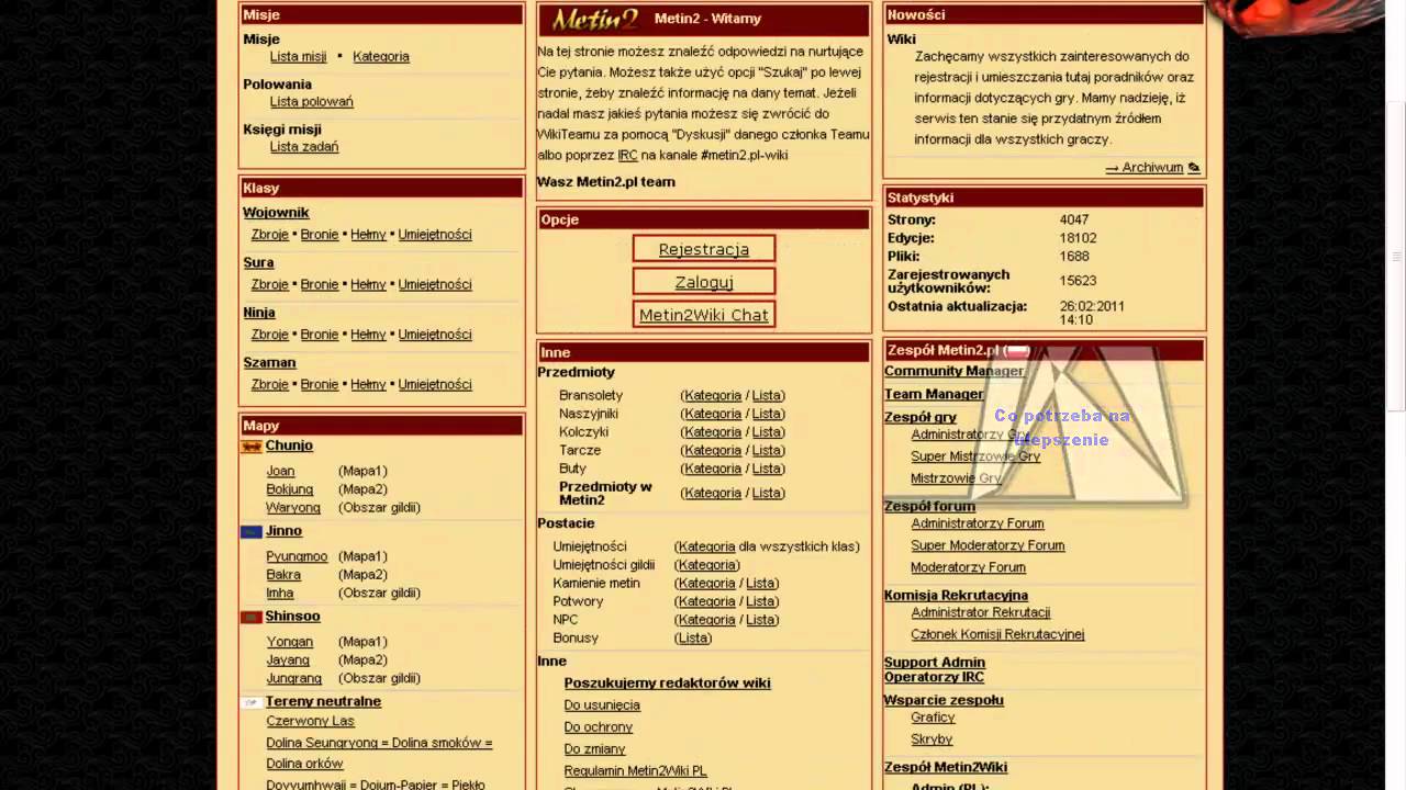 Metin2.pl Co mozna znaleść na wiki?