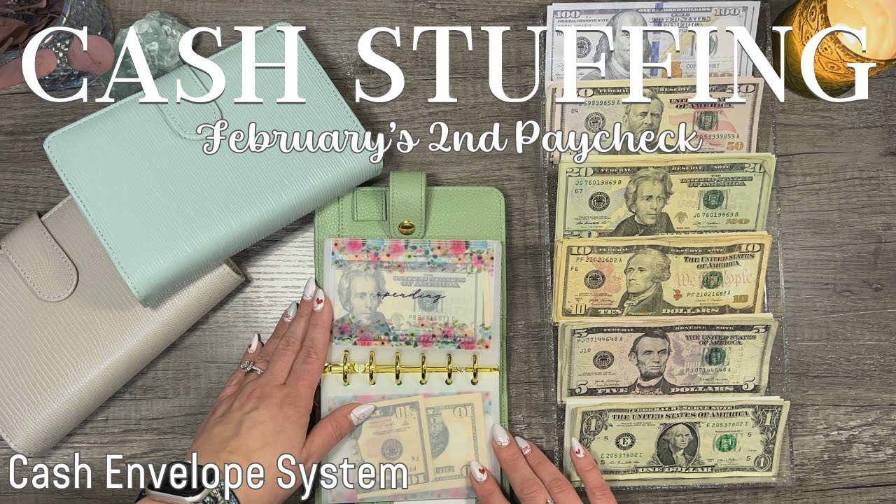 Cash Envelope Stuffing $1,330 | February 2024 | Sinking Funds | Savings Challenges | Cash Stuffing