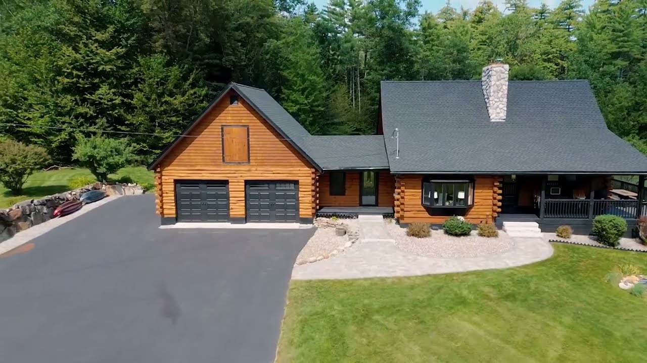 Log Home For Sale | 1043 Hill Rd, Franklin, NH 03235 | Whitehill Estates and Homes