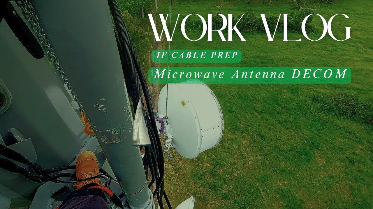 Haigslea Vlog | Prepare LDF cable | Dismantle 1.2 Microwave Antenna
