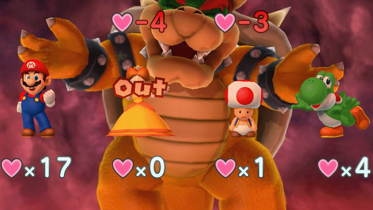 Mario Party 10 - Mario vs Daisy vs Toad vs Yoshi vs Bowser - Chaos Castle
