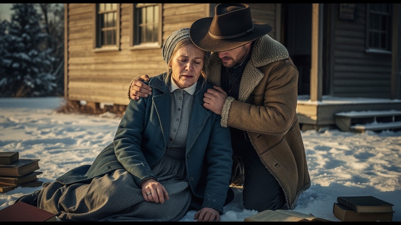 She Was a Starving Widowed Teacher… Until a Rich Cowboy Carried Her Through Winter