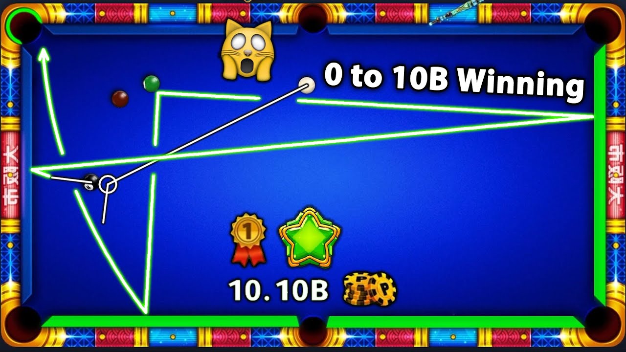 8 Ball Pool - Crazy TRICKSHOT in OSAKA 200M Ruby League Top - 0 to 10 Billion Winning  GamingWithK