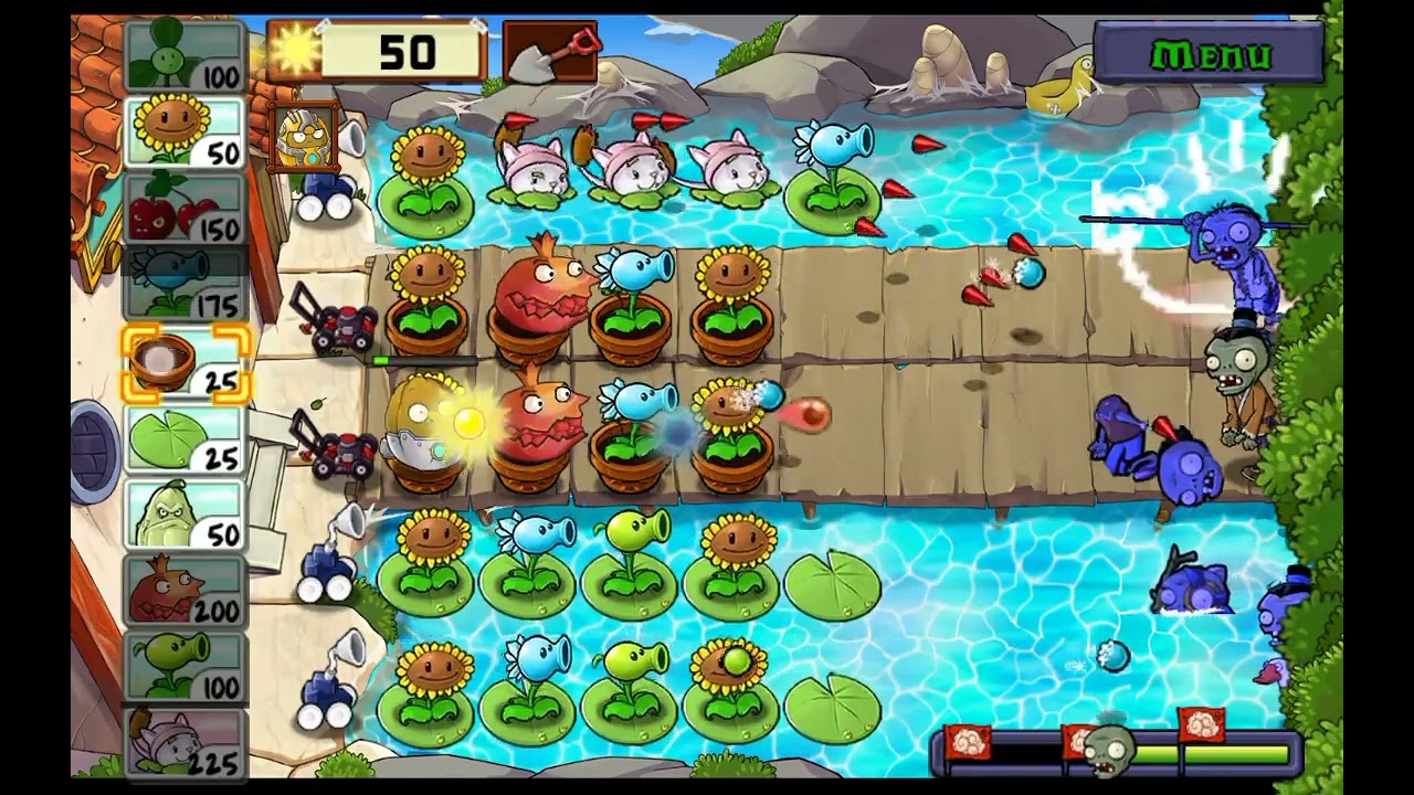 me enfrentó a mi primer jefe en plantas vs zombies ultimate mod