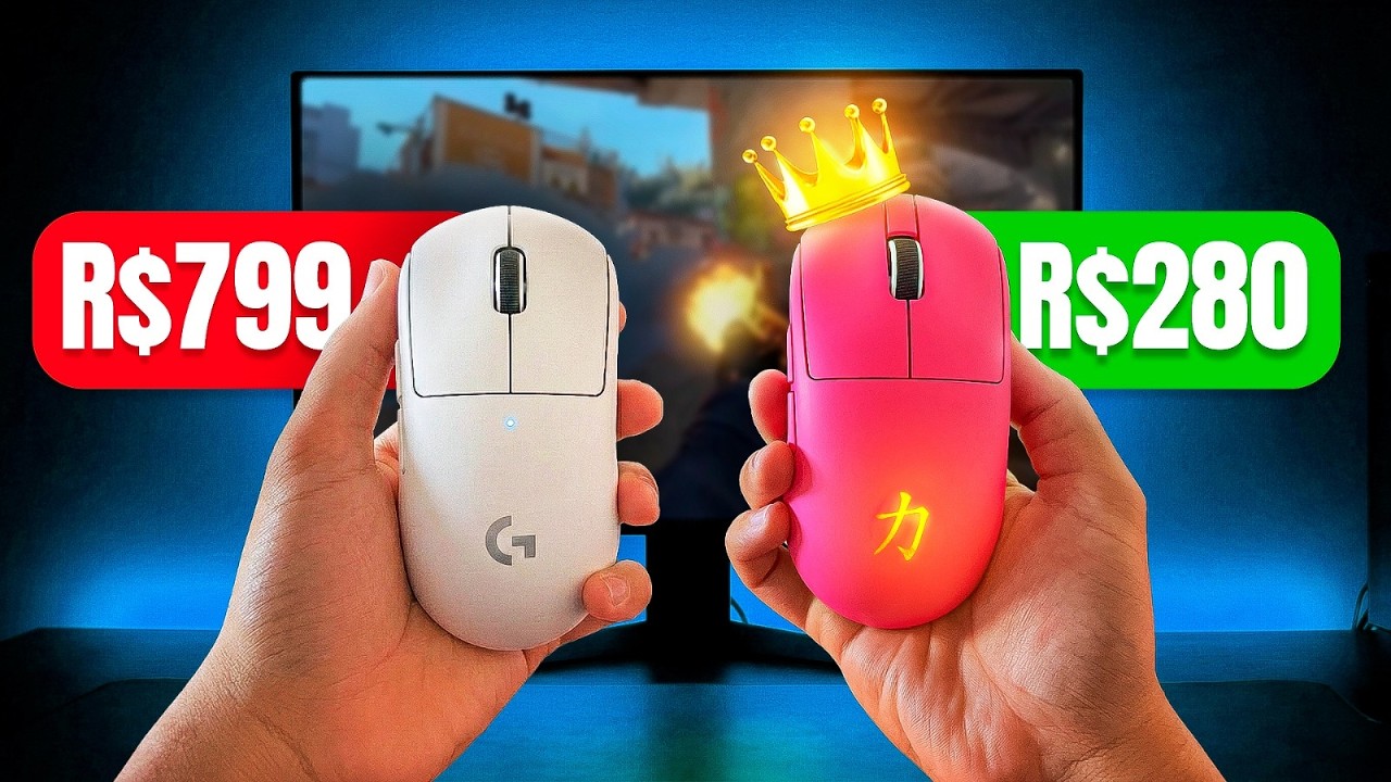 o CLONE PERFEITO e BARATO do logitech PRO X SUPERLIGHT 2 (me surpreendeu)