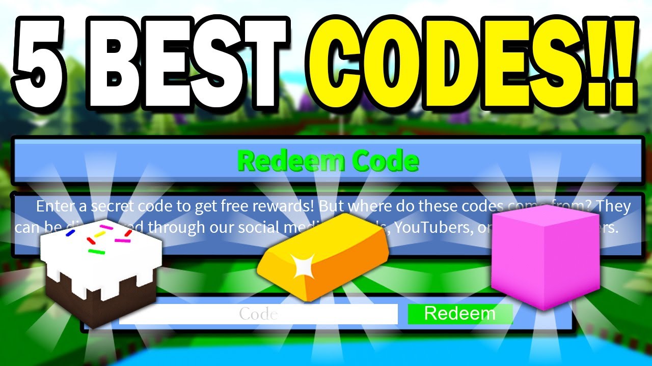 5 BEST CODES!! | Build a Boat for Treasure ROBLOX