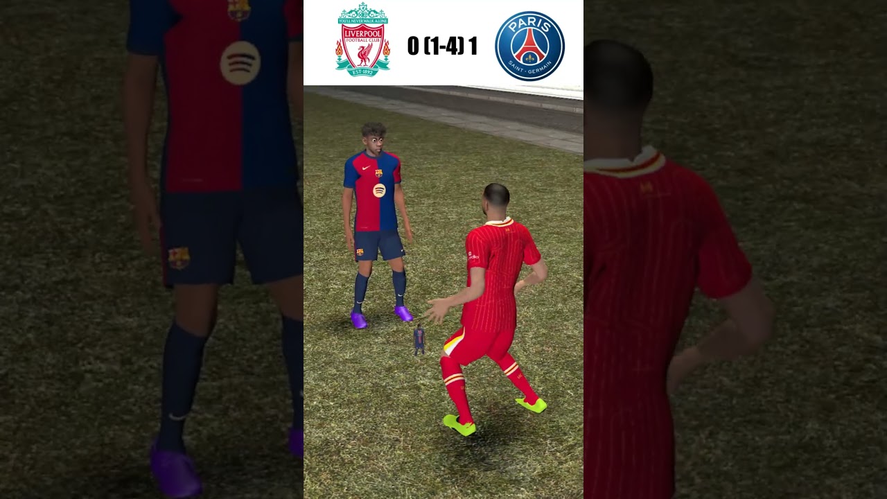Liverpool vs Psg (1-4) highlights #psg #liverpool #ucl