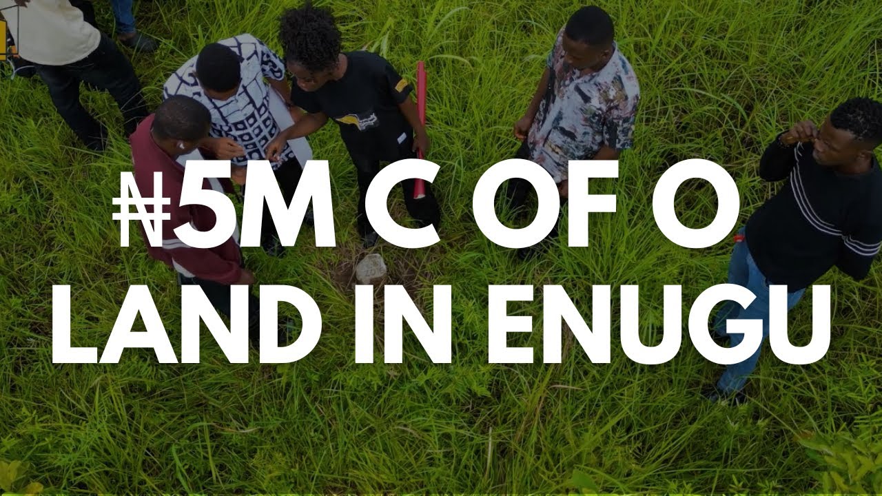 Drive Through To a ₦5 Million C of O Land for SALE in ENUGU.