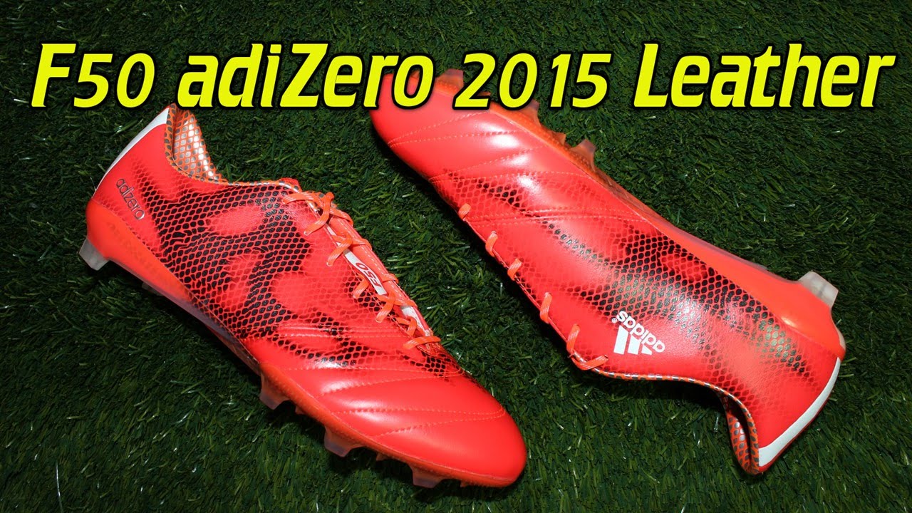 Leather Adidas F50 adiZero 2015 Solar Red - Review + On Feet
