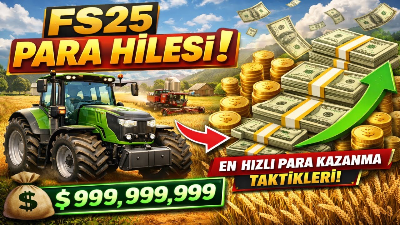 🚜 FS25 Para Hilesi! En Hızlı Para Kazanma Taktikleri (Farming Simulator 25)