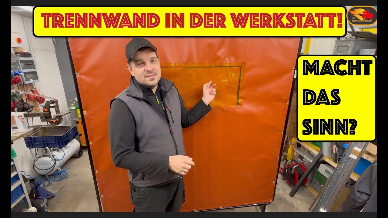 Dreck in der Metallwerkstatt? Mit der Vevor Trennwand kein Problem!