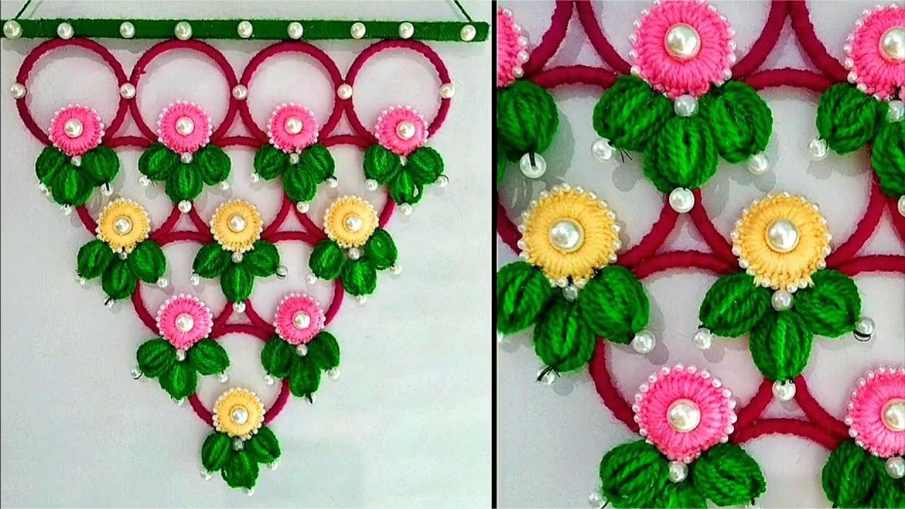 Best Out Of Waste Bangles and Wool | Home Decor Idea Out Of Waste