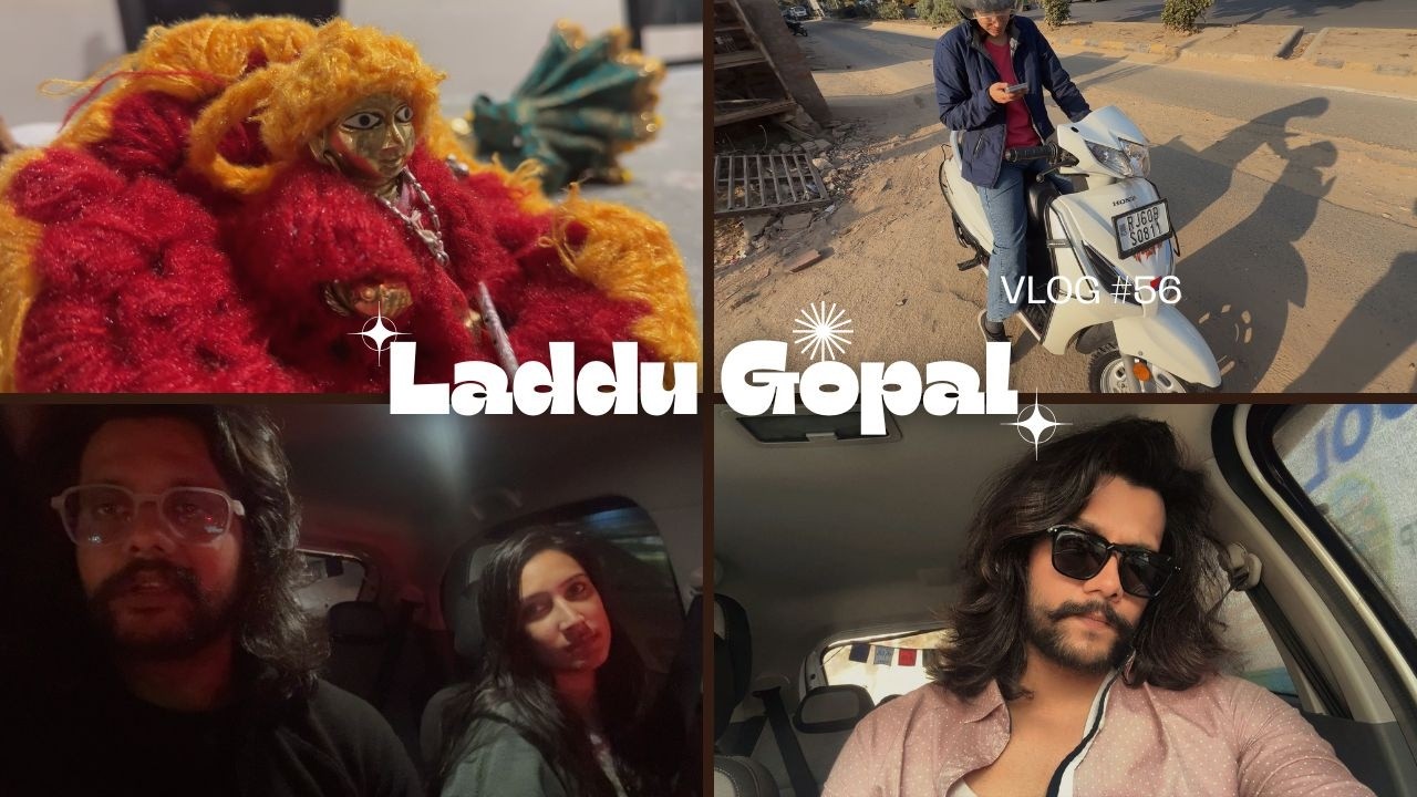 Bringing Laddu Gopal Home + Activa Service & Site Visits! 🛵🏗️Special Dinner at Rohit Sir’s PG!