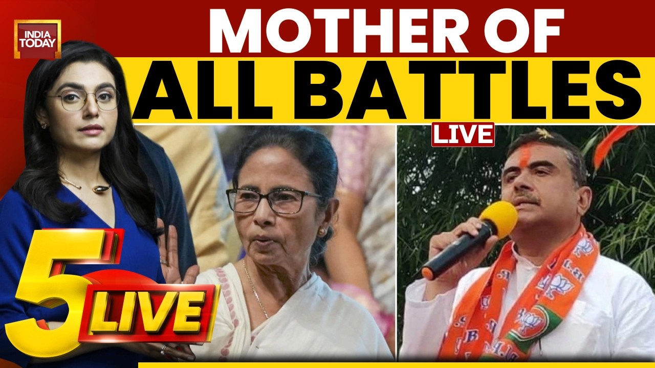 West Bengal Elections 2026 LIVE: Bengal Polls 2026 | Mamata Banerjee vs Suvendu Adhikari | 5ive LIVE