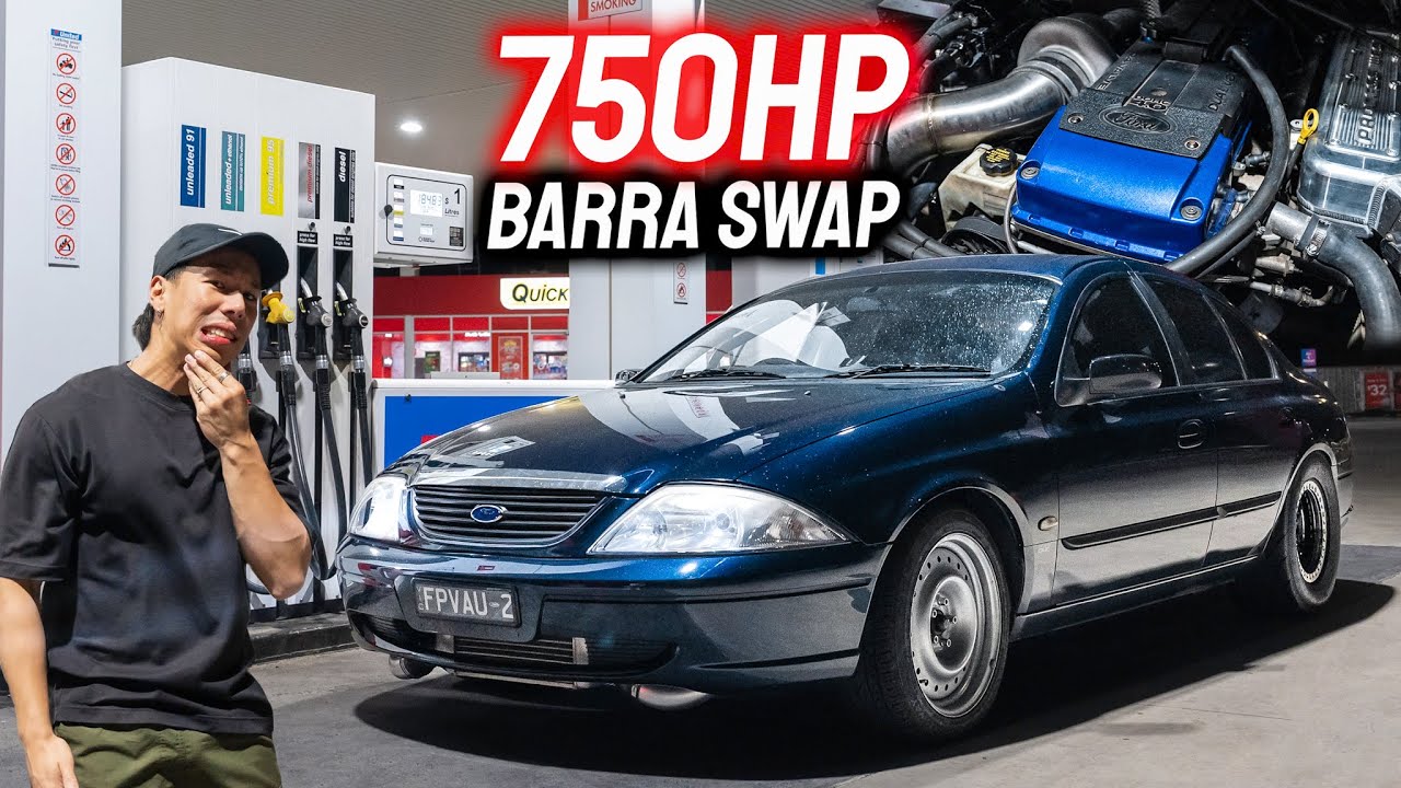 750HP BIG TURBO BARRA SWAP FORD FALCON AU - Australia’s Mighty AU SLEEPER