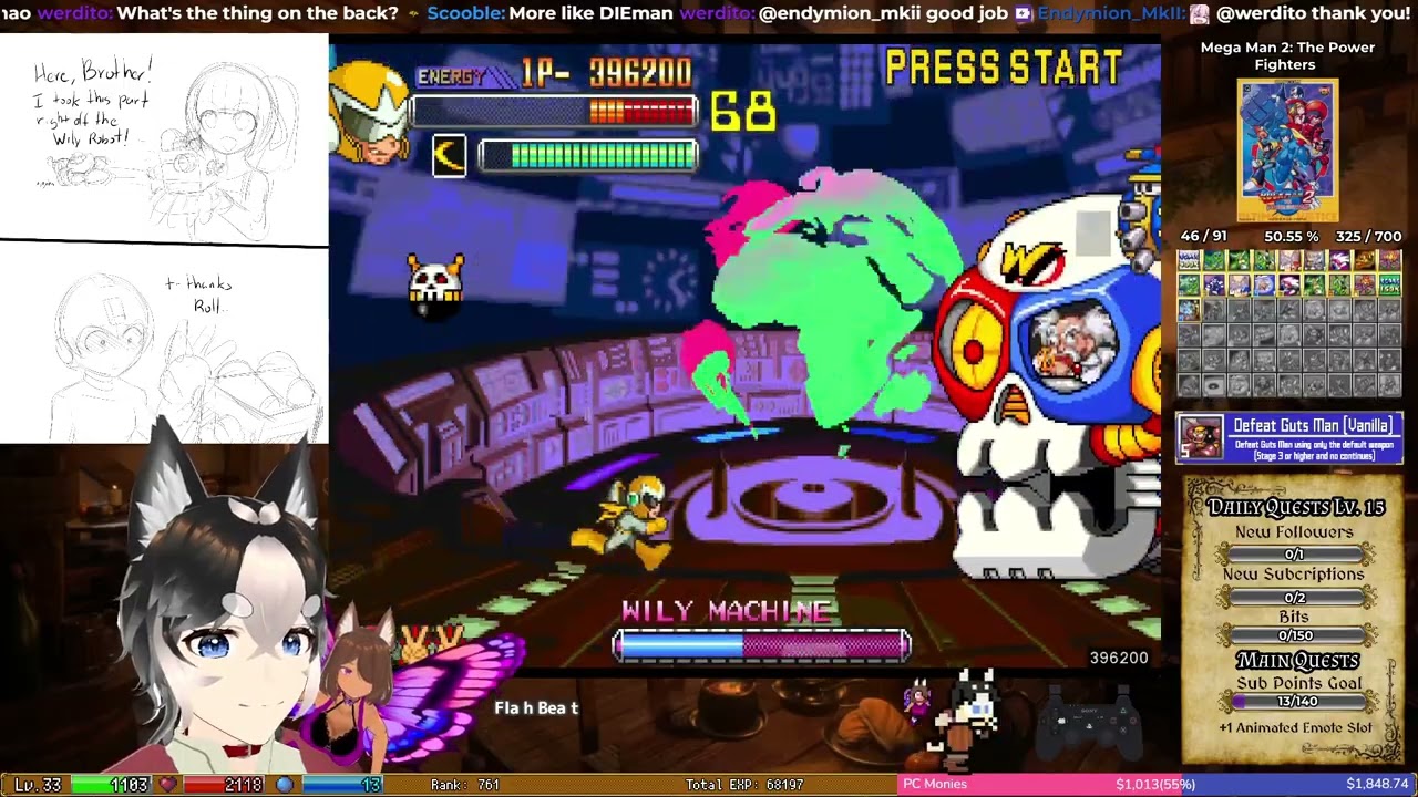Mega Man 2: The Power Fighters (ARC) - Defeat Wily Machine 2 (Damageless) (RetroAchievements)
