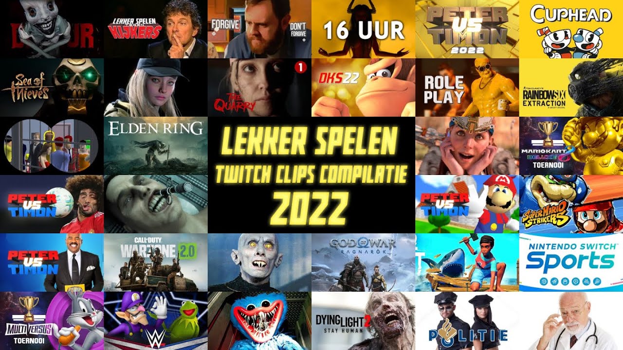 Lekker Spelen Twitch clips compilatie - BEST OF 2022