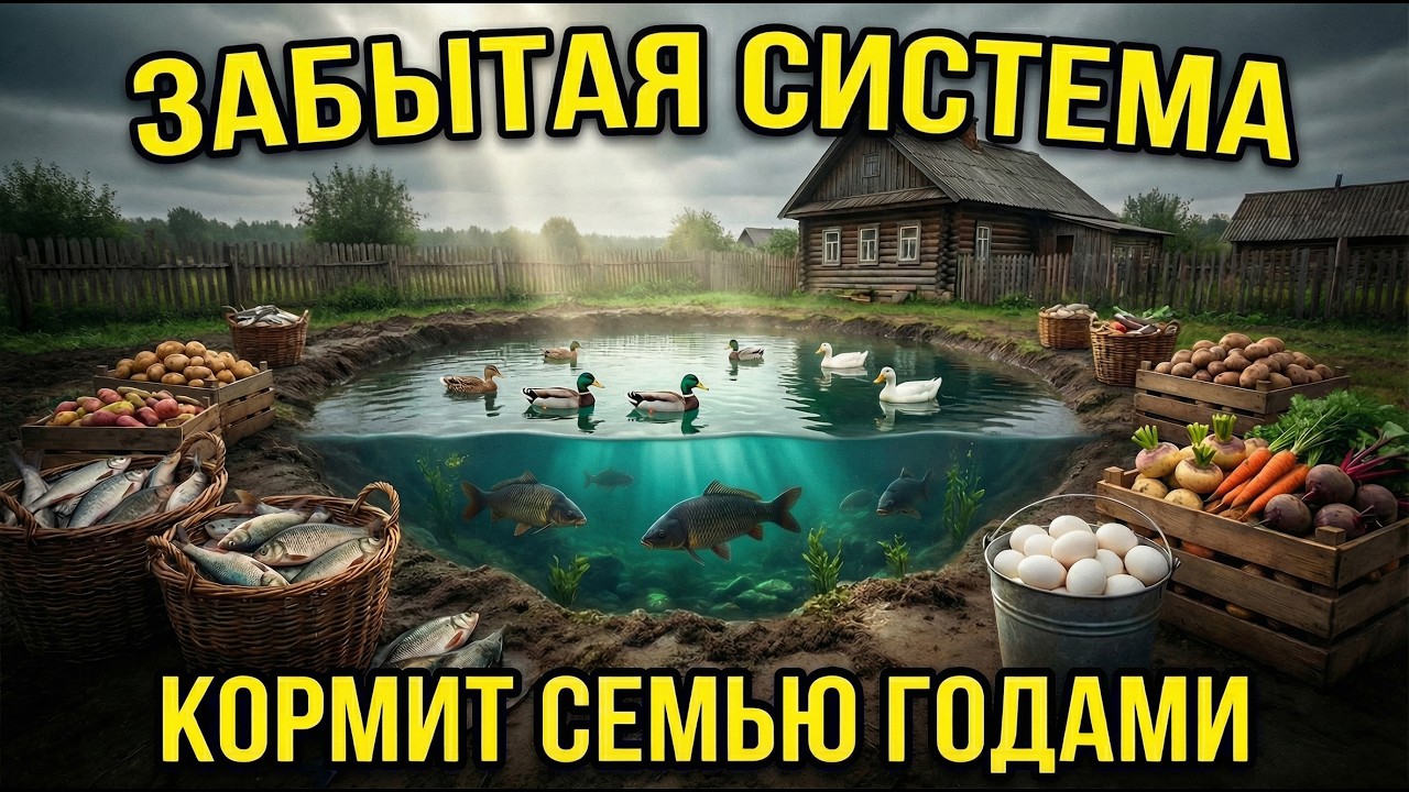 Почему эту систему забыли на 70 лет. Пруд, который кормит семью годами