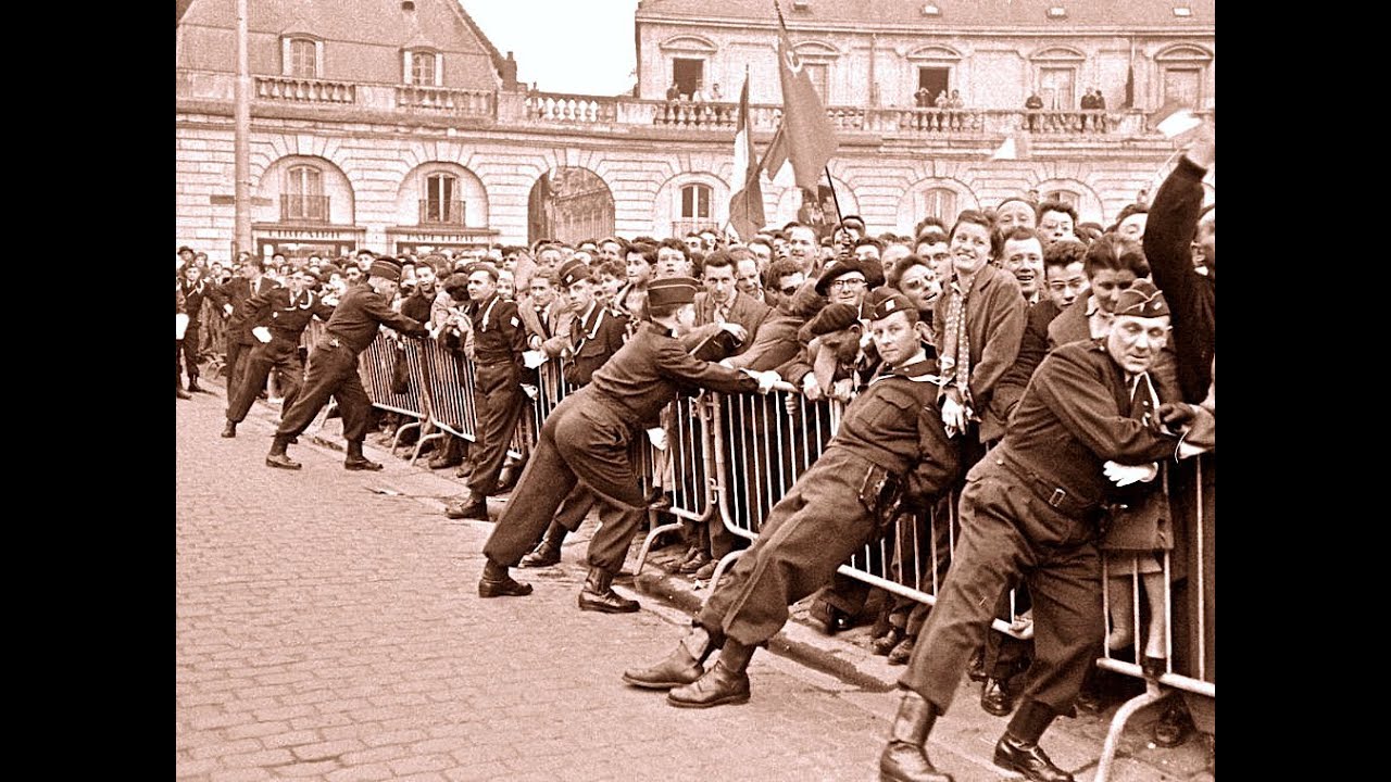 Неожиданная прогулка Хрущева Никиты по Парижу, Франция, 1960 г. Кинохроника