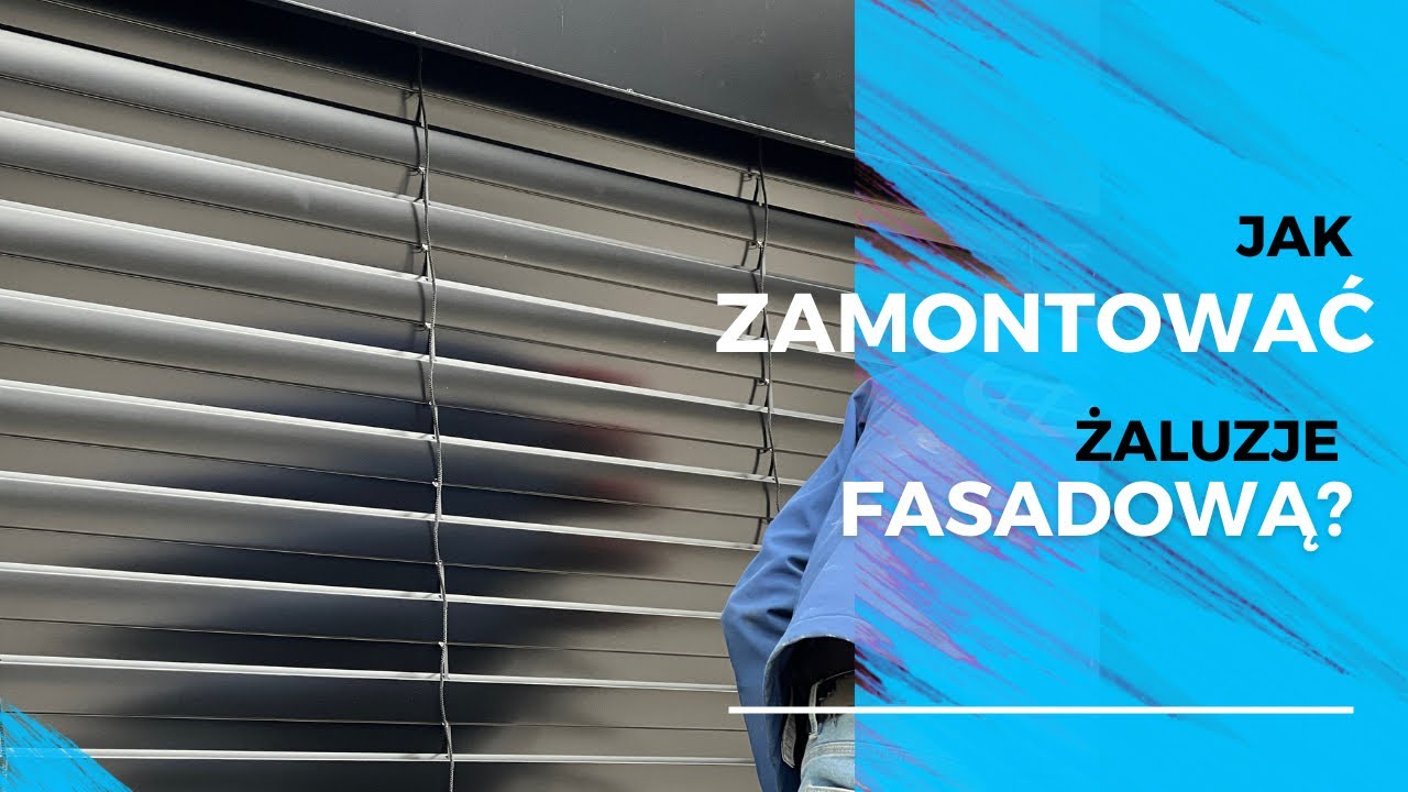 MONTAŻ ŻALUZJI FASADOWEJ - KROK PO KROKU! REKORD OKNARIO