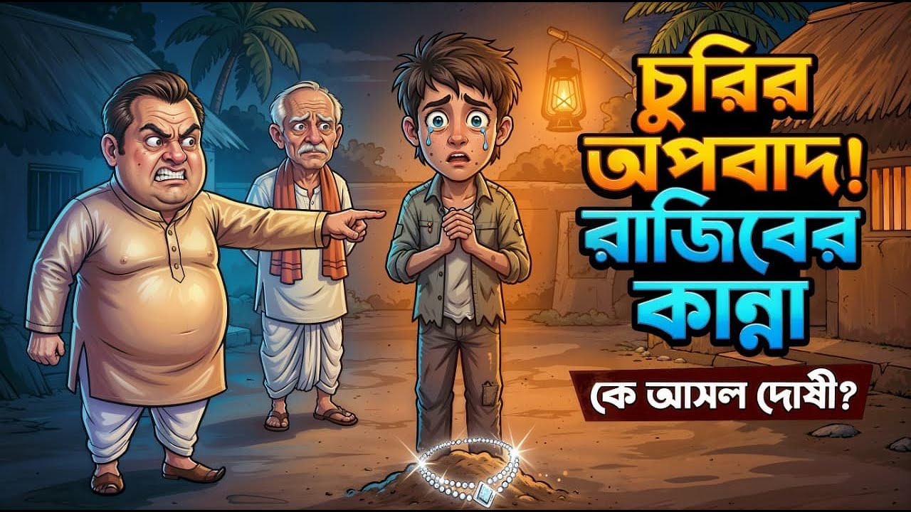 সৎ মানুষ কখনো হারে না | Rajiber Sotota | Bengali Moral Story | 2D Animation