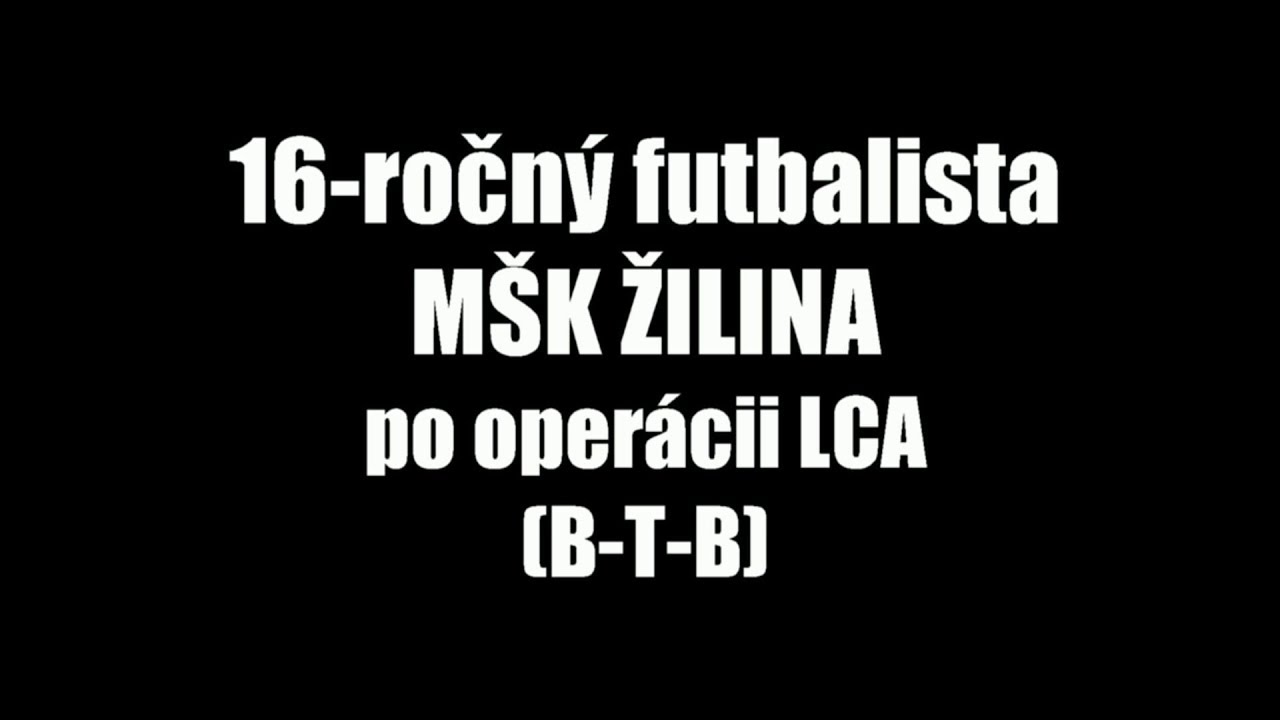 FYZIOTERAPIA PO OPERÁCII LCA - Vladimír Barbora