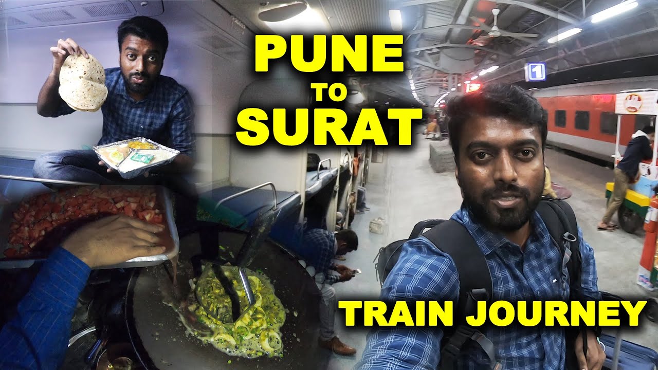 MIDNIGHT FOOD HUNT in Surat - Train Journey from Pune to Surat | DAN JR VLOGS