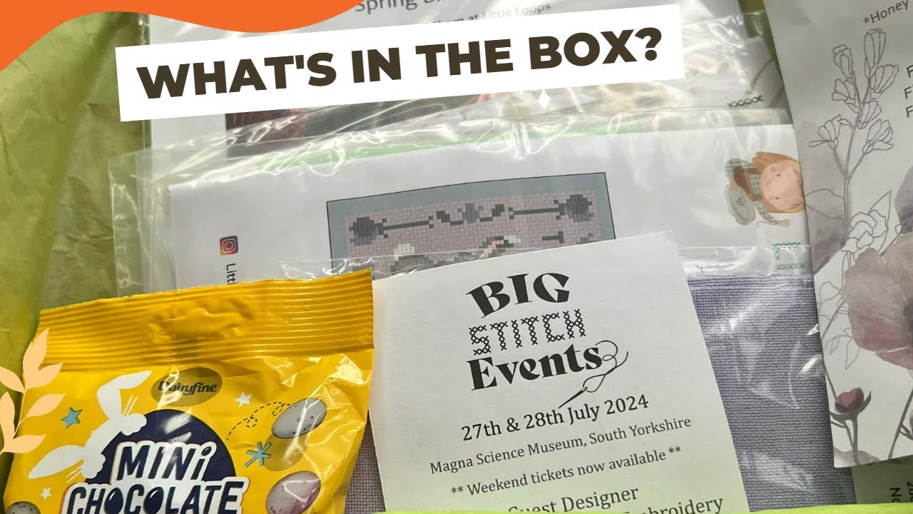 Cross Stitching Goodies in the Spring Box from @Littleloopsstitching
