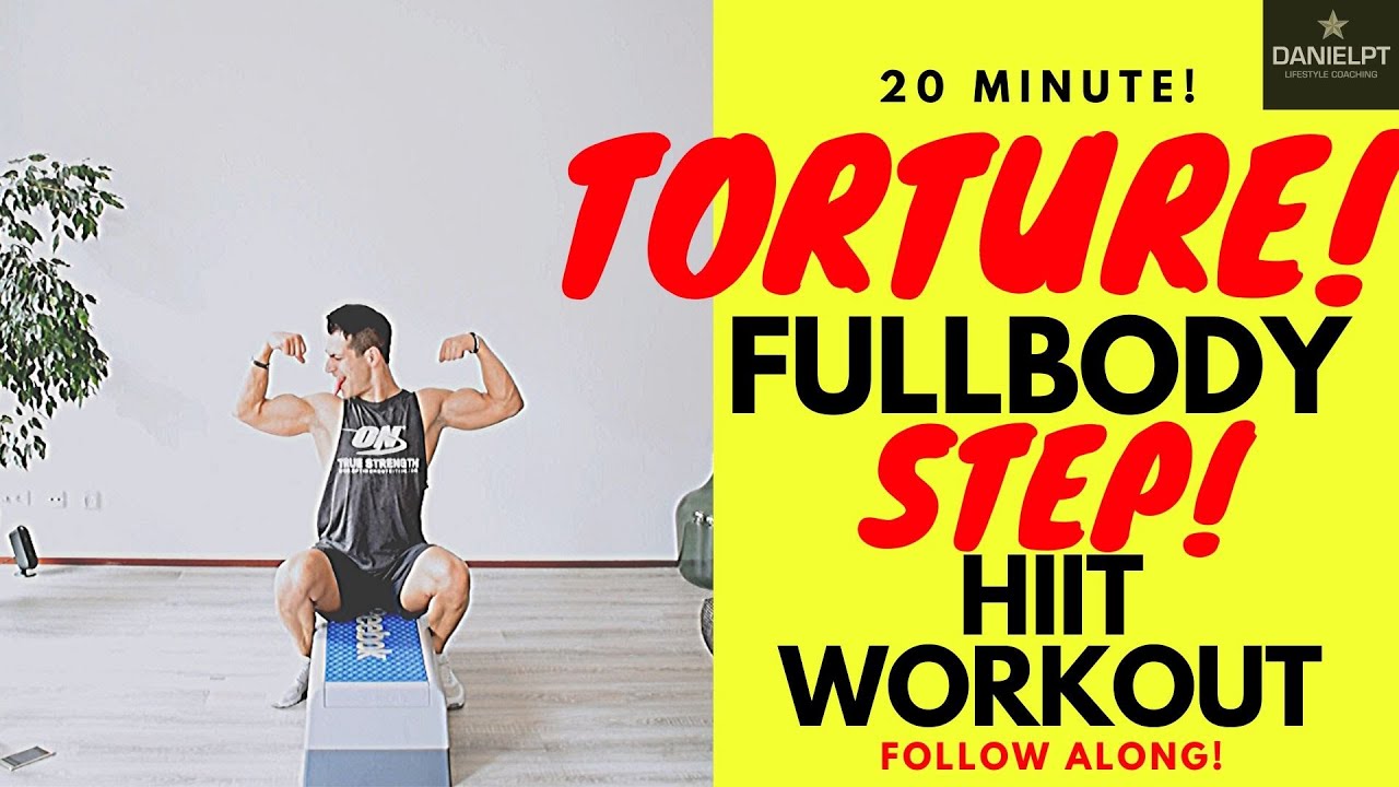 20 Minute Step HIIT Workout | HIIT Home Workout | Full Body Workout at Home | DANIELPT