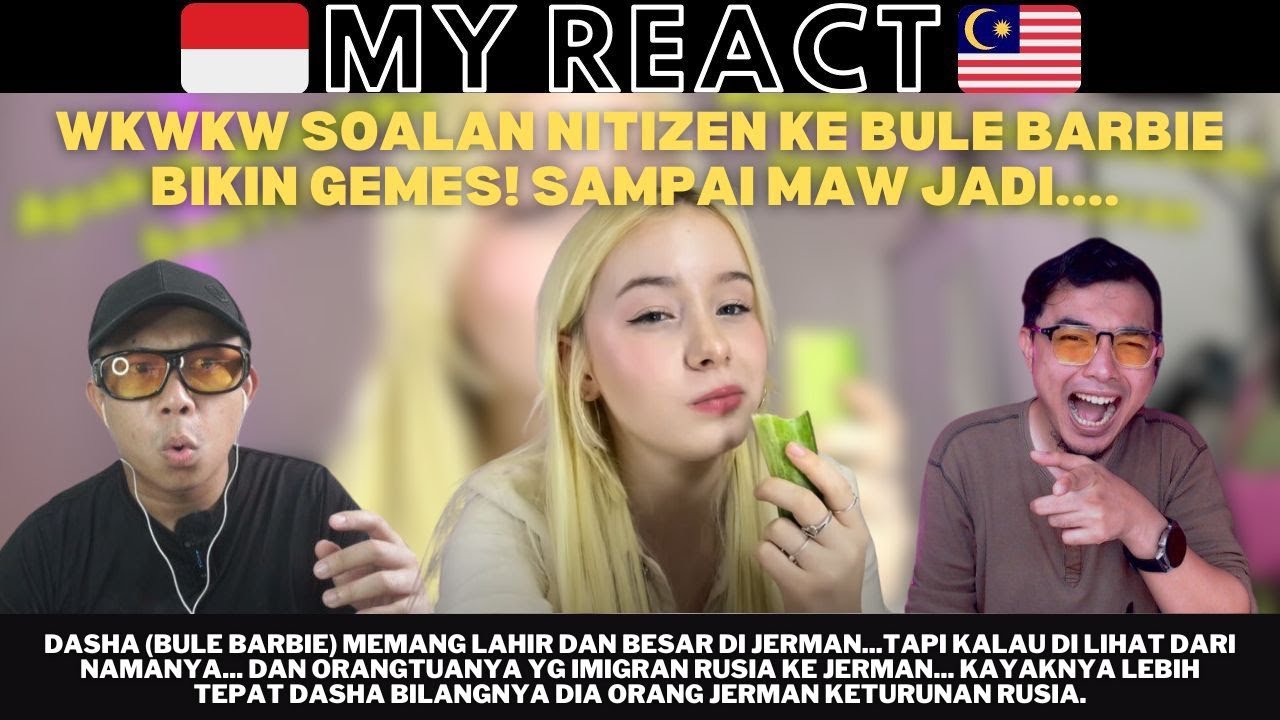 WKWKW WAH SOALAN NITIZEN KE BULE BARBIE BIKIN GEMES BANGET! SAMPAI MAW JADI...