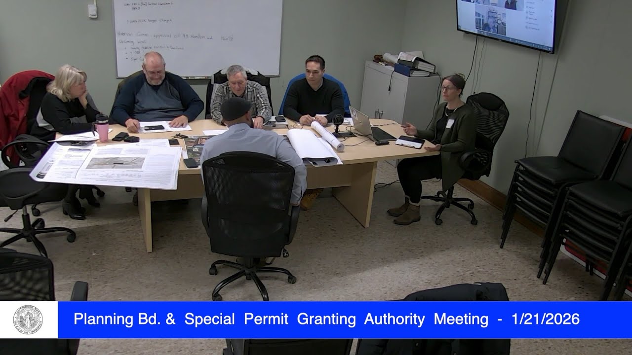 Southbridge Planning Board & Special Permit Granting Authority:  1-21-2026