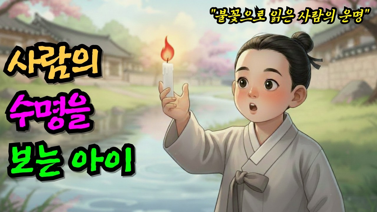 [옛날이야기] 사람의 수명을 보는 아이가 마지막으로 본 촛불 | 축복이 아니라 결단의 짐을 주는 아이의 능력 |