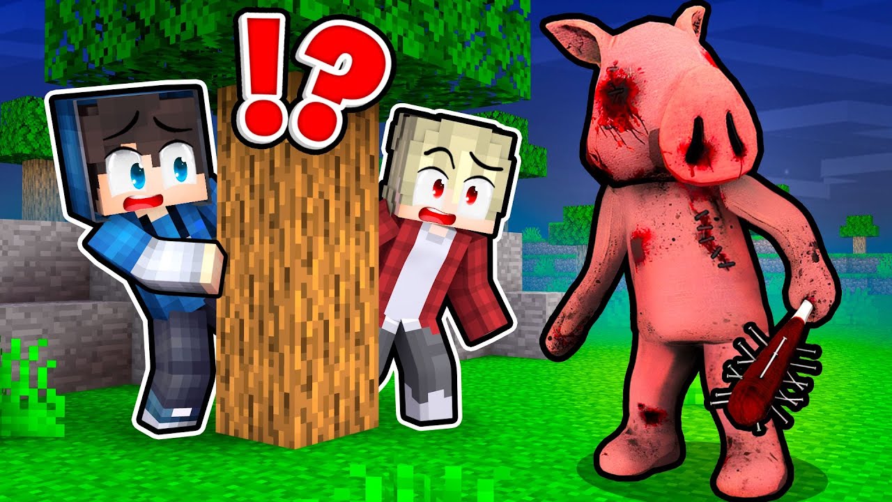 Jak utéct před PEPPA MONSTER PIG v Minecraftu?