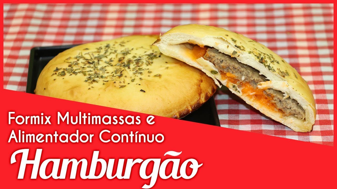 HAMBURGÃO na Máquina Formadora e Recheadora FORMIX MULTIMASSAS | BRALYX