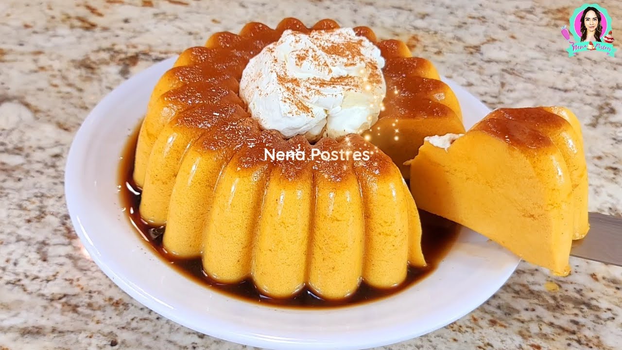 Flan de Pumpkin / Calabaza 🍮  SIN HORNO