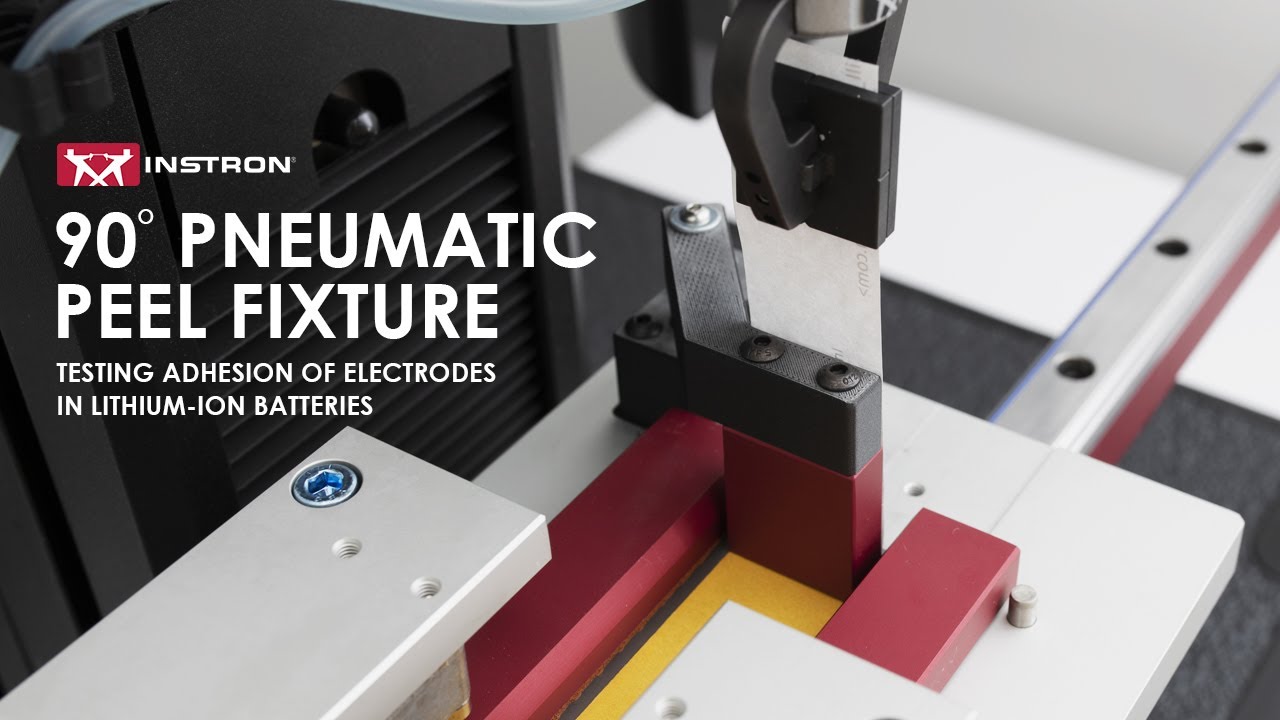 90° Pneumatic Peel Fixture - Testing Adhesion of Electrodes in Lithium-Ion Batteries