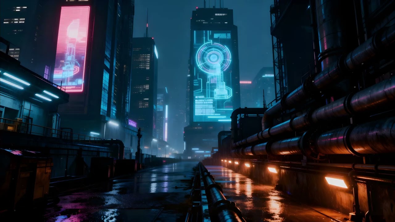 Behind the Humanoid Factory Ambience | Futuristic Sci-Fi Soundscape