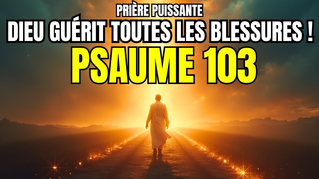 ➡️PRIÈRE PUISSANTE avec le Psaume 103 : Dieu guérit toutes les blessures !