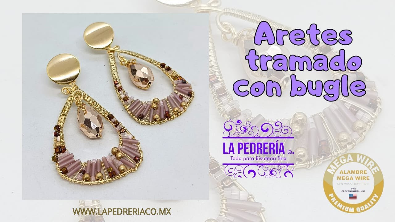 #pasoapaso #tendencia #facil #diy Aretes tramado con bugle