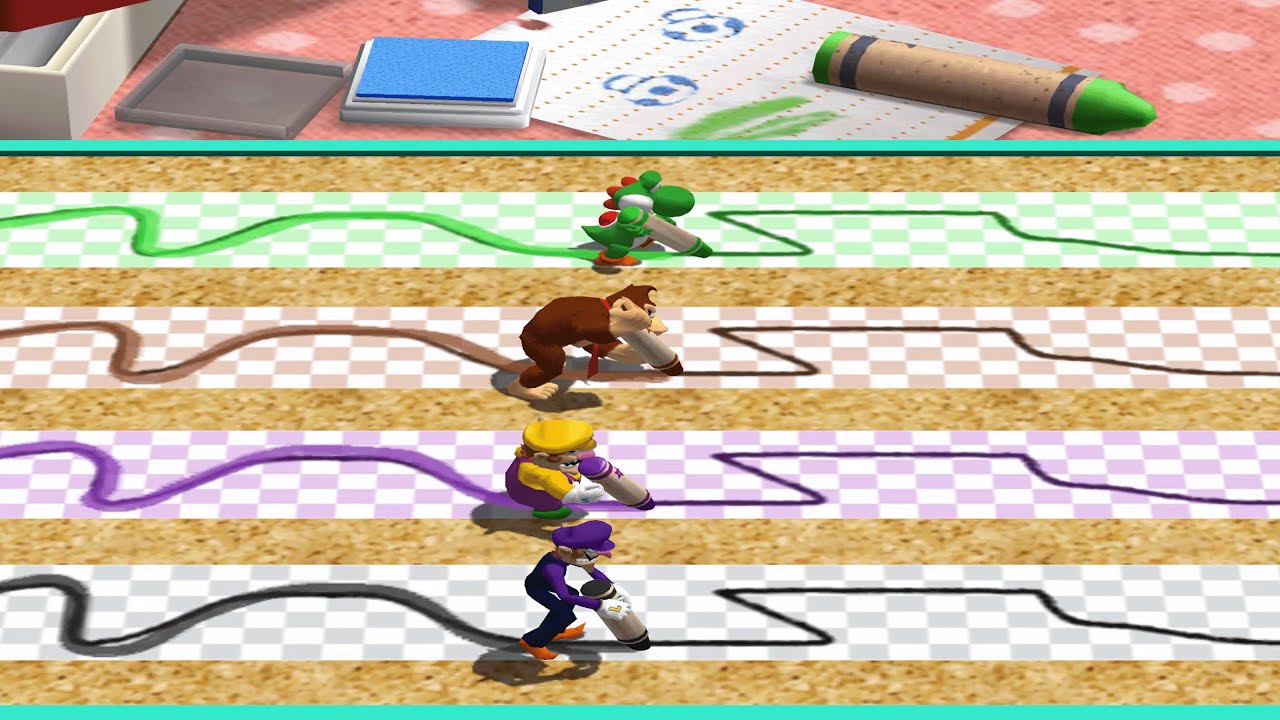 Mario Party 4 - Yoshi vs Donkey Kong vs Wario vs Waluigi - Koopa's Seaside Soiree