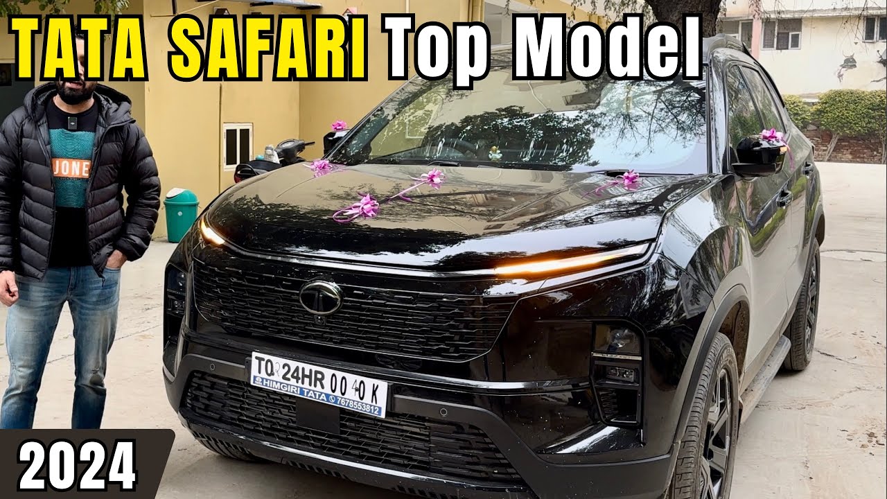Tata Safari 2024 top model | Accomplished plus dark | Black Colour | Interior | Latest Cars Review |
