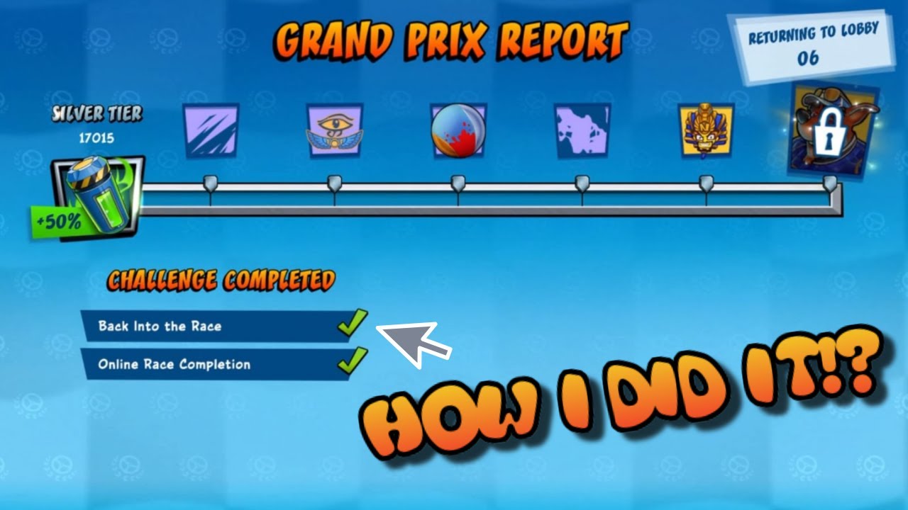 CTR NF Back Into The Race Challenge Completed - Glitched? Read description