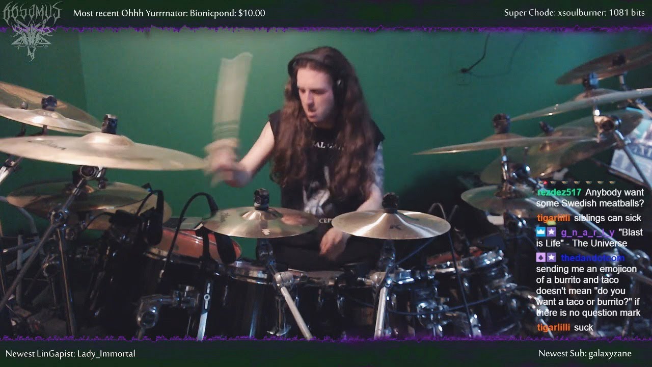 Dimmu Borgir - "Behind The Curtains of Night: Phantasmagoria" - DRUMS
