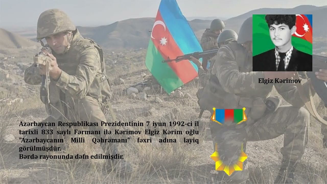 Milli Qəhrəman Elgiz Kərimov haqqında hazırlanmış videoçarx