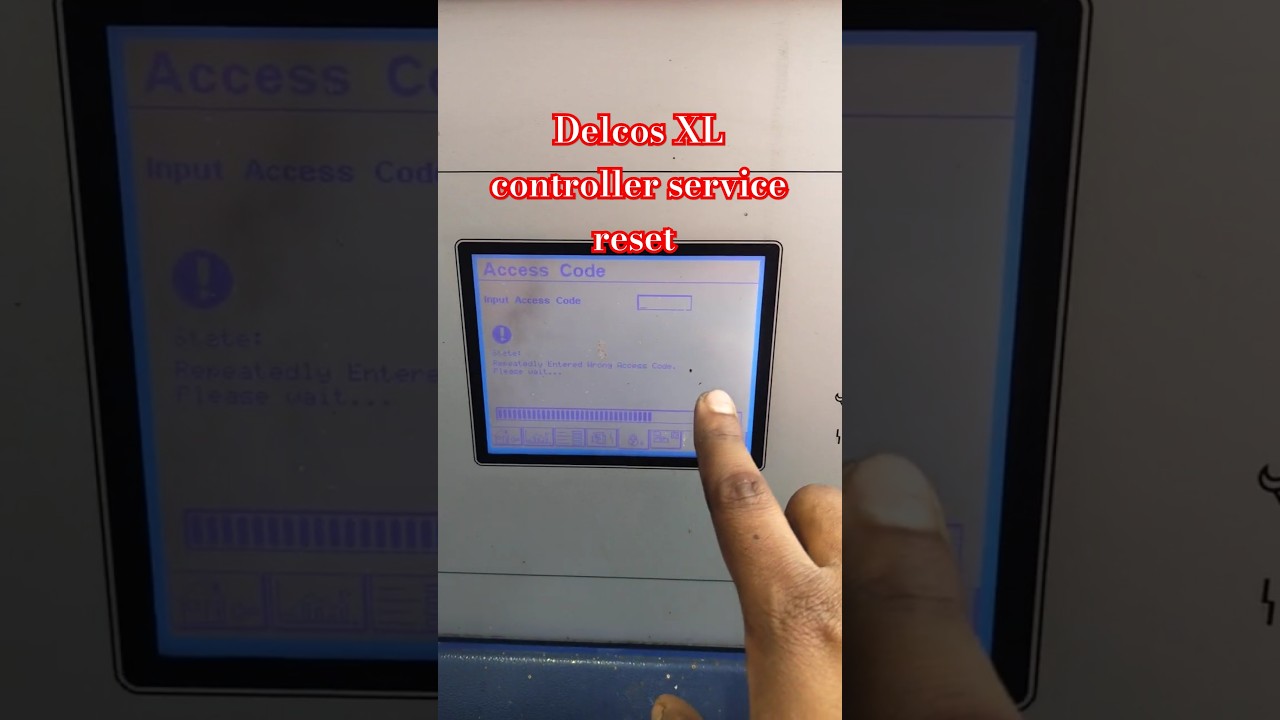 Compair Service reset for Delcos XL controller #aircompressor #technology #innovation #compair