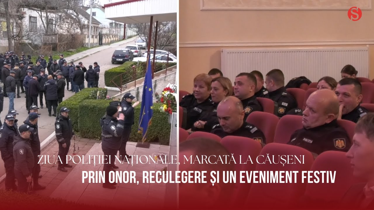 Ziua Poliției Naționale, marcată la Căușeni prin onor, reculegere și un eveniment festiv